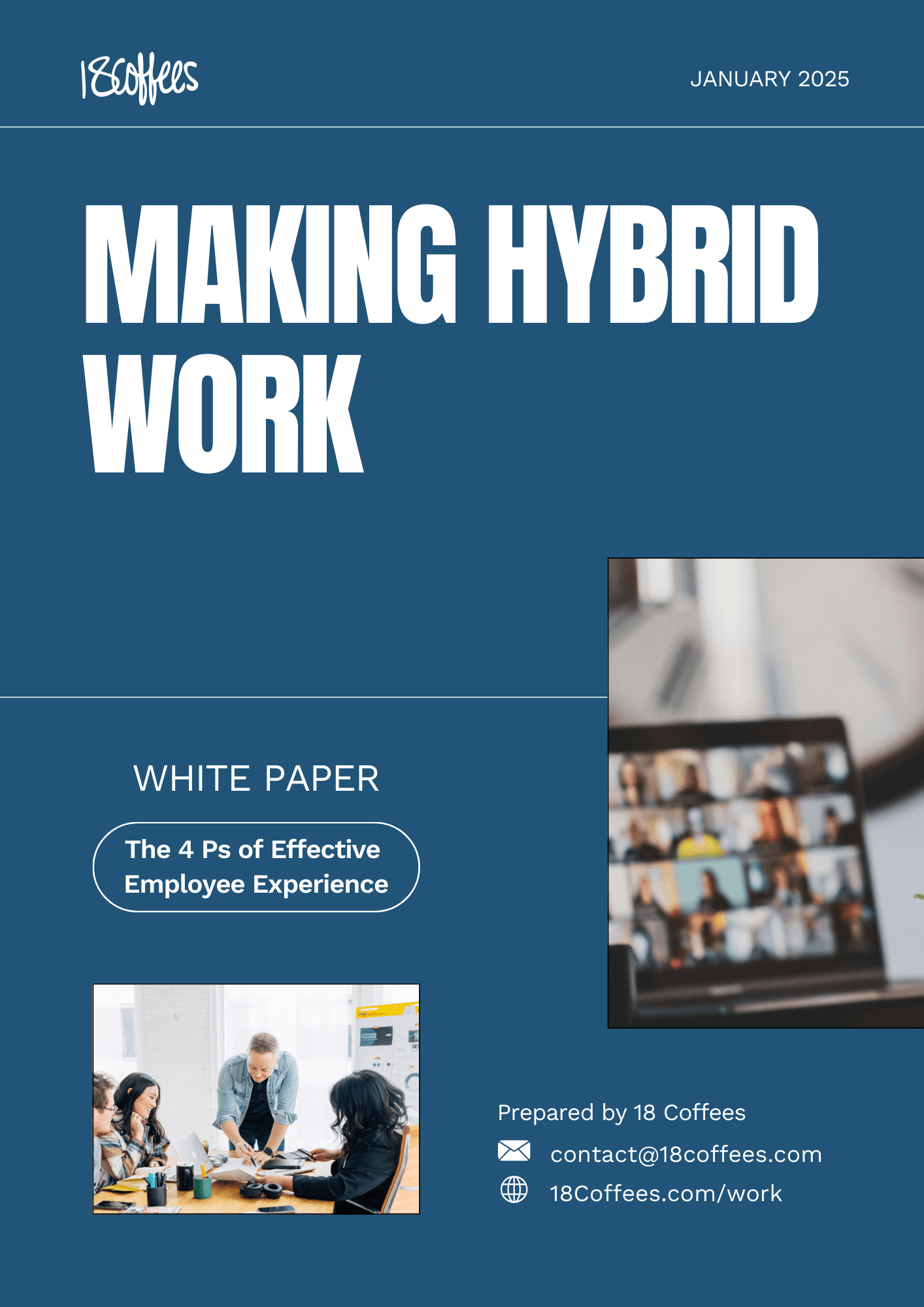 Making Hybrid Work: The 4 Ps of Effective Employee Experience white paper cover